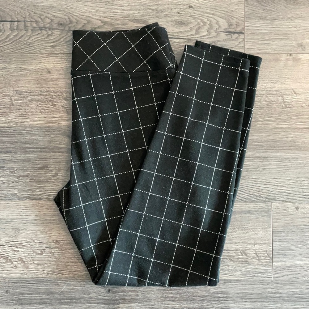 Banana Republic | black windowpane pants